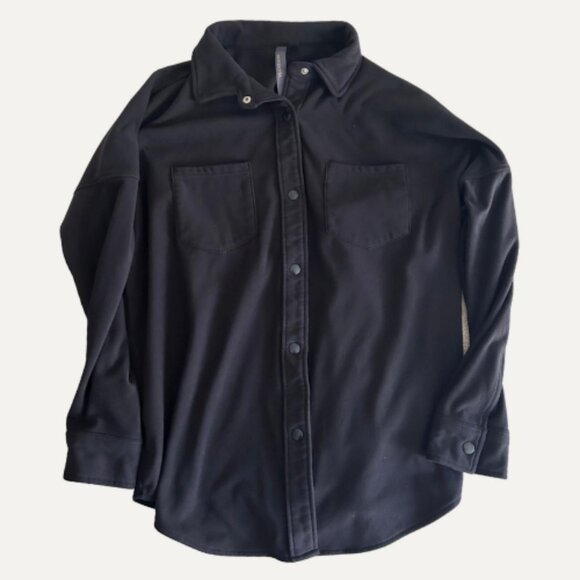 Mondetta Black Button-Up Shirt Jacket – Size L - Picture 1 of 2